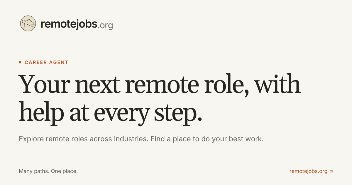 Career Agent — Help with your remote job search | RemoteJobs.org